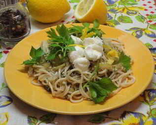 Спагетти с сельдереем