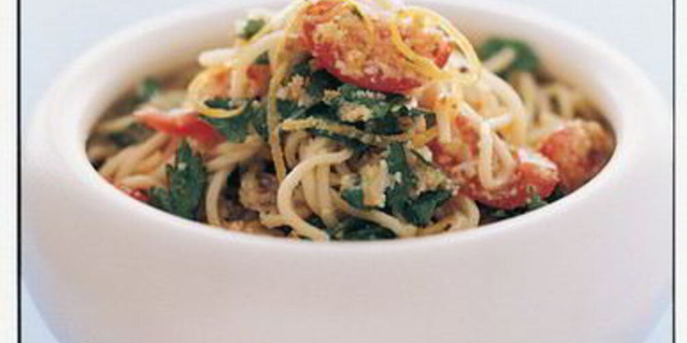 Рецепт спагеттини с лимоном и пармезаном