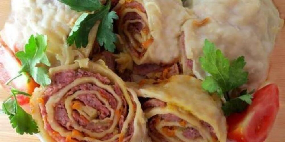 Рецепт ханума с капустой и фаршем