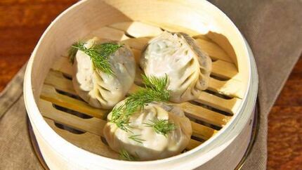 Манты с грибами