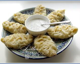 Манты с картошкой