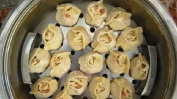 манты с рыбой