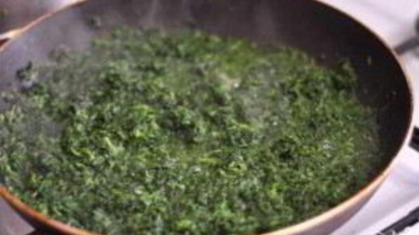 манты со шпинатом