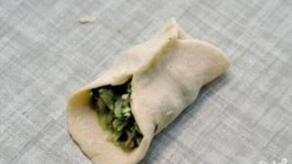 манты со шпинатом