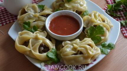 Манты в пароварке