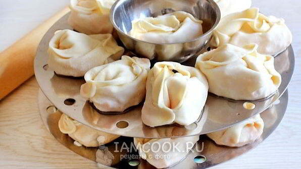 постные манты с тыквой