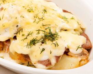 Курица по-французски с картофелем