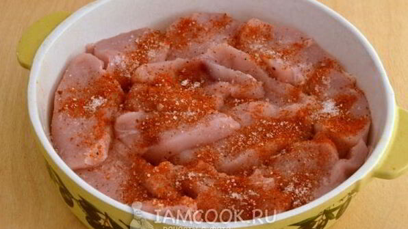 мясо по-французски из индейки