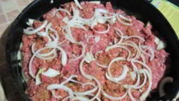 мясо по-французски с фаршем