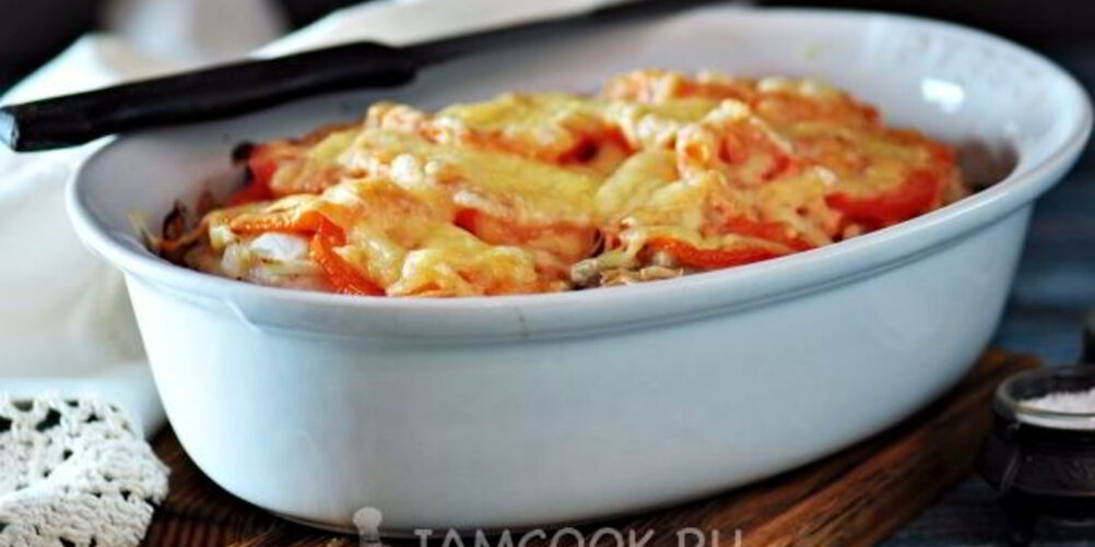 Рецепт мяса по-французски с грибами и помидорами