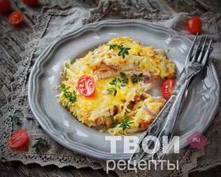 Мясо по-французски с картошкой