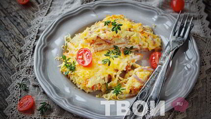 Мясо по-французски с картошкой