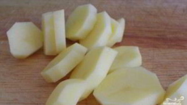 мясо по-французски с курицей и картошкой