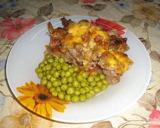 Мясо по-французски в микроволновке