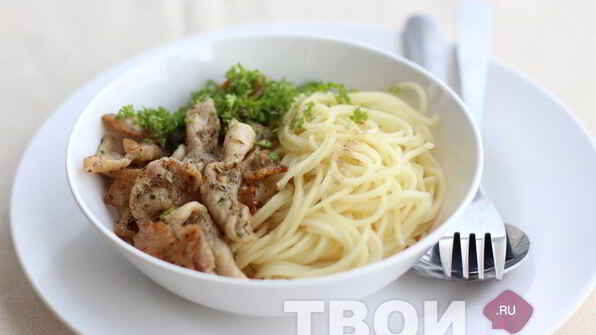 ароматная свинина с лапшой