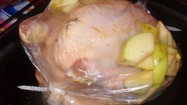 фаршированная курица к празднику