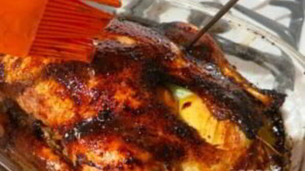 фаршированная утка с ананасом