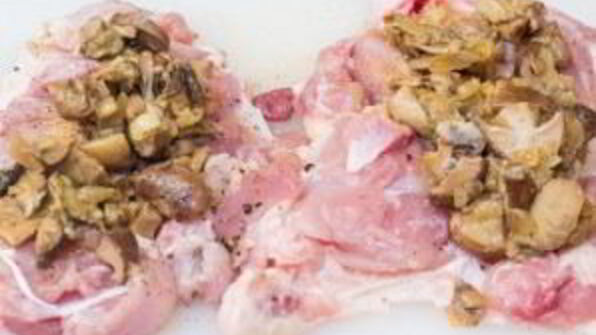 фаршированные куриные окорочка в духовке