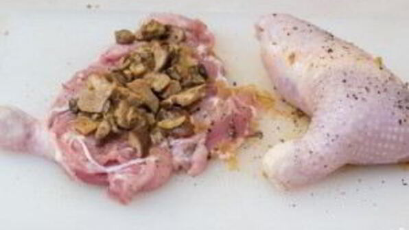фаршированные куриные окорочка в духовке