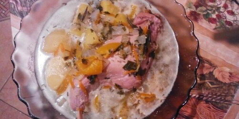 Рецепт кролика, тушенного с овощами