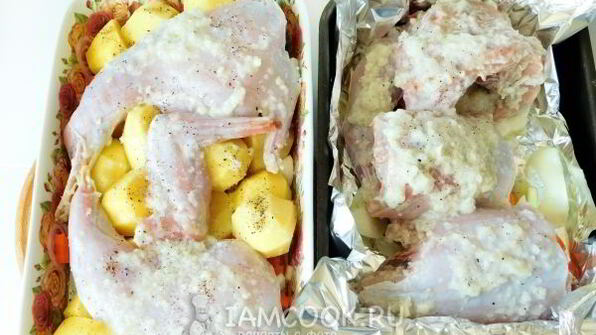 кролик в фольге в духовке