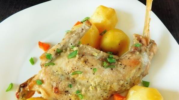 кролик в фольге в духовке