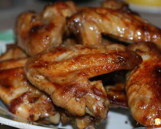 Куриные крылышки в апельсиновой глазури