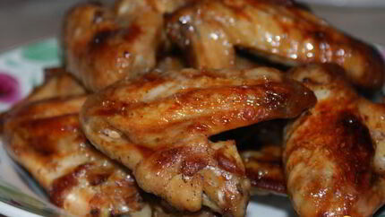 Куриные крылышки в апельсиновой глазури