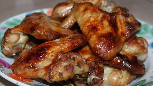 куриные крылышки в апельсиновой глазури