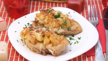 Курица под ананасами Страсть Амура