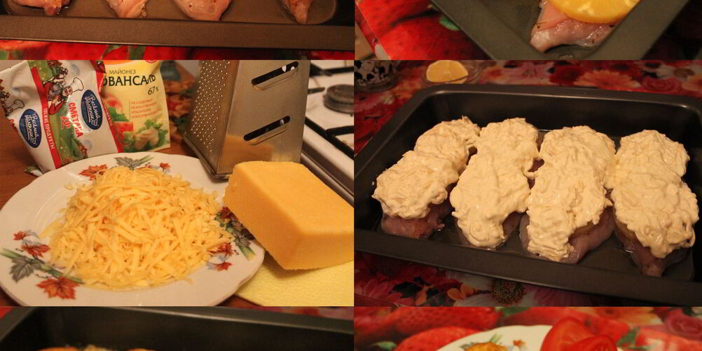 Рецепт курицы с ананасами под сыром