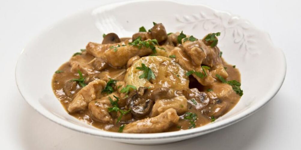 Рецепт свинины с кнедликами