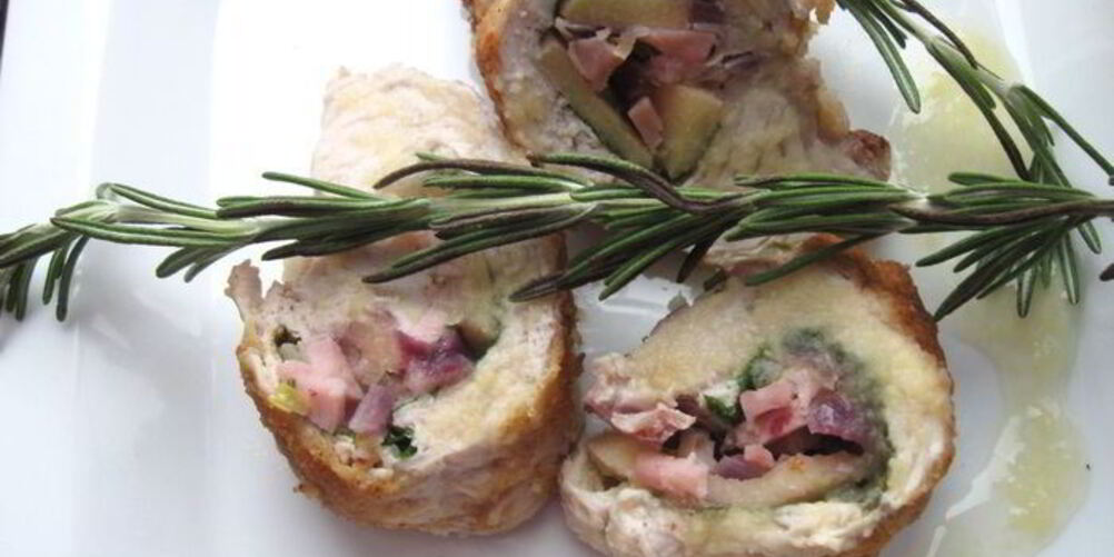 Рецепт свинины с розмарином, шпинатом и айвовым соусом