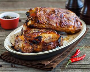 Свиные ребрышки в ванильном маринаде