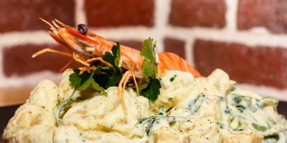 Рецепт ньокков с соусом из креветок