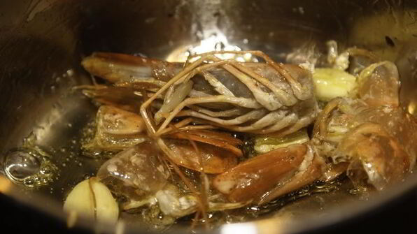 ньокки с соусом из креветок