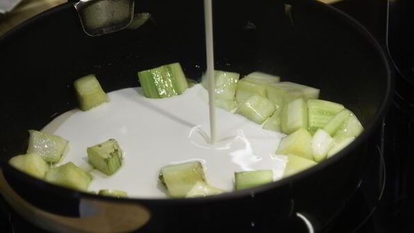 ньокки с соусом из креветок