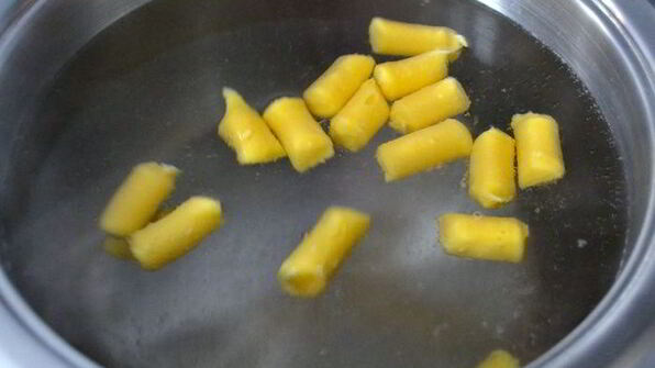 ньокки-суфле под грибным соусом бешамель