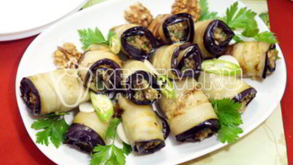 баклажаны с грецкими орехами по-грузински