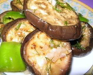 Баклажаны в заливке