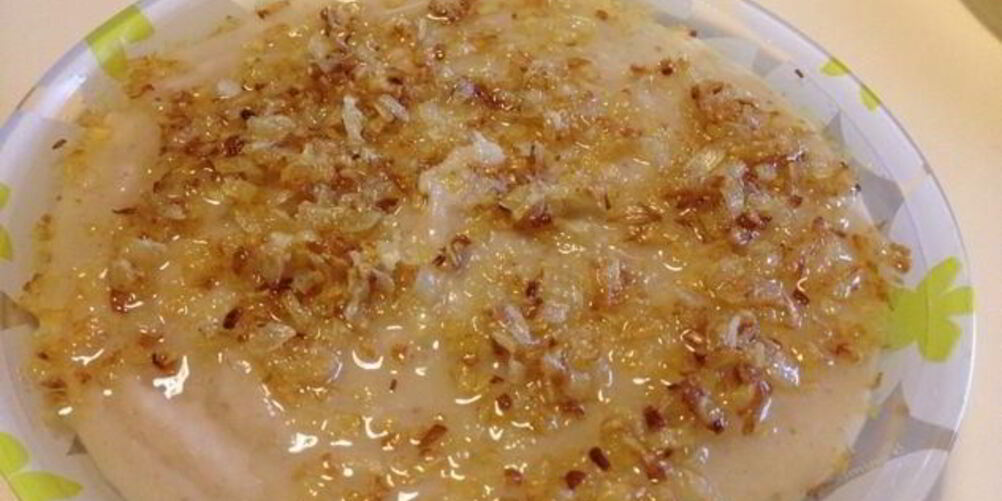 Рецепт фасолевого пюре с поджаренным лучком