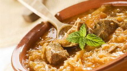 Капуста, тушенная с мясом