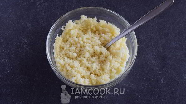 кус-кус с зеленым горошком и стручковой фасолью