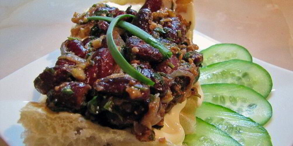 Рецепт лобио и плавленный сыр с лавашом