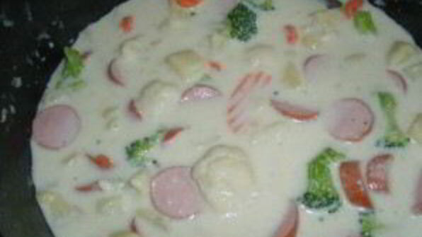 овощи, тушенные в сливках