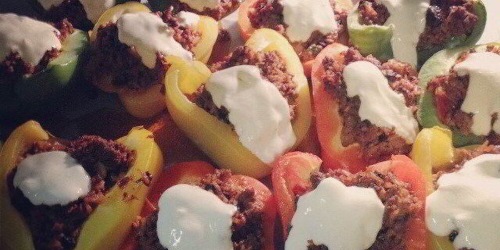 Рецепт перца, фаршированного бараньим и говяжьим фаршем
