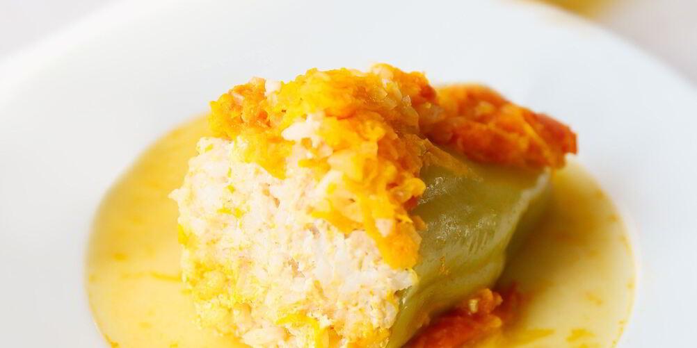 Рецепт перцев, фаршированных куриным фаршем и рисом