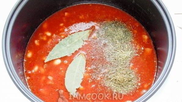 тушеная фасоль в мультиварке