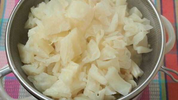 запеченная капуста с курицей и шампиньонами