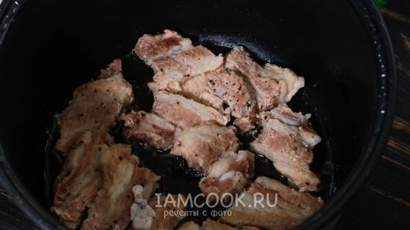 запеченная картошка с мясом в мультиварке